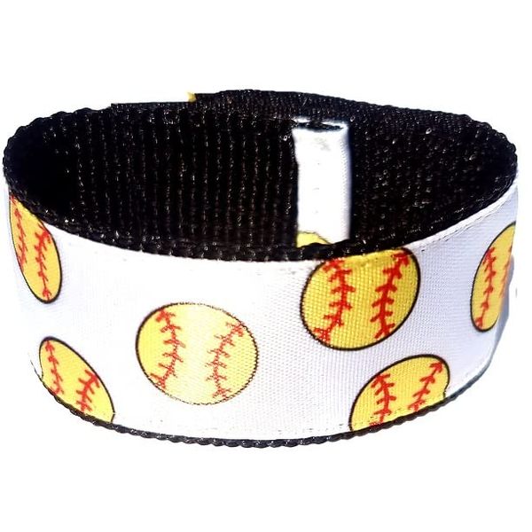 Fastpitch Softball Sleeve Scrunchies white (pair), from the ORIGINAL USA inventor, Softball sleeve holders, Softball sleeve straps, over 8 million sold