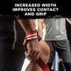 Harbinger Padded Cotton Lifting Straps with NeoTek Cushioned Wrist (Pair), Flag