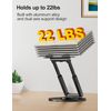 Telescopic Laptop Stand Aluminum Adjustable Portable Height 360° Swivel Riser