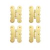 4 Door Hinges Scalloped Flush Cabinet Hinges Solid Brass Folding Cabinet Door