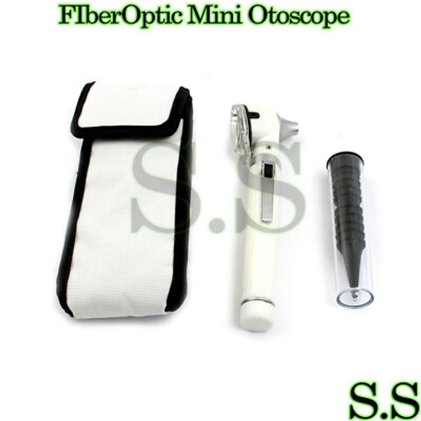 Fiber Optic Mini Otoscope White Color (Diagnostic Set)