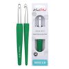 Waves 2.0 Single Ended Crochet Hooks 6.0 mm - J/10 (Minty Teal)