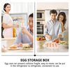 Refrigerator Egg Tray, 8 Eggs Plastic Egg Holder Boxes Easter Egg Display Rack Durable Egg Storage Case for Kitchen Refrigerator Countertop ( 8 Grids )