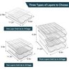 Egg Storage Container, Stackable Rolling 18 Egg Tray – Premium Food-Grade Material, Transparent Durable Space-Saving Egg Holder for Refrigerator, Kitchen, Restaurant (2 Set)