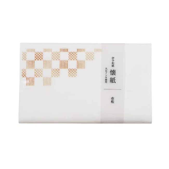 Kamiiso No.3016 Kimono Beauty Checkered Paper 6.9 x 5.7 inches (175 x 145 mm), Pack of 20