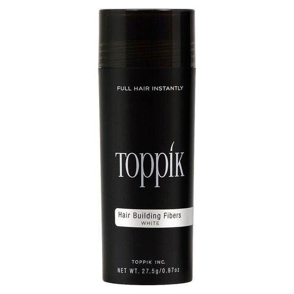 Toppik Hair Building Fibers White 0.97oz w/Free Nail File