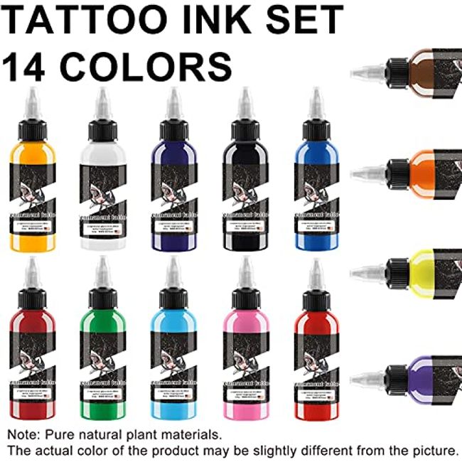 30ml/bottle 14 Colors Tattoo Ink Set Tattoo Ink Set Professional Tattoo Ink  NEW