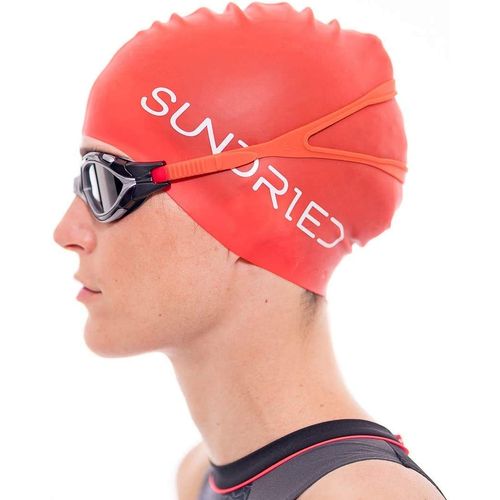 Sundried Silicone Swim Hat Pro Series Competition Training Swimming Cap Open Water, Pool, Triathlon Grey