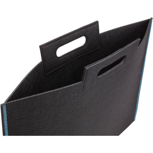 ITOYA Midtown Large Format Artwork Carrier Bag, 14x21, Black/Blue