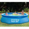 Intex 10ft Round Swimming Pool Cover & Easy Set 10ft x 30in Inflatable Pool
