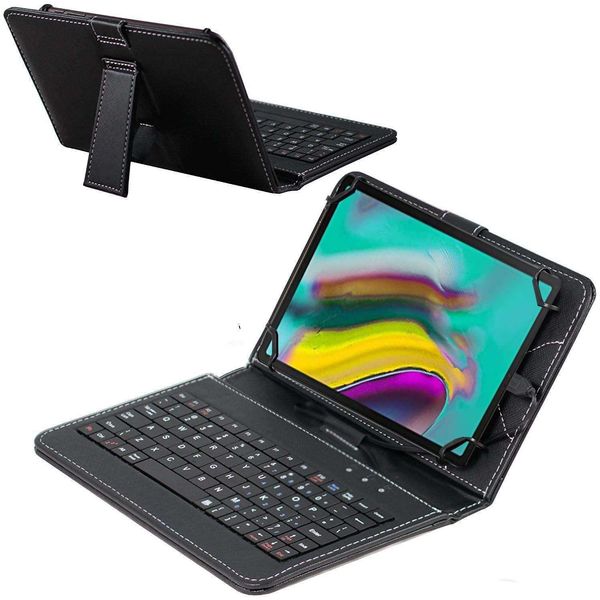 Navitech Black Keyboard Case Compatible with TECLAST P26T Tablet Android 13, 10.1 Inch Tablet