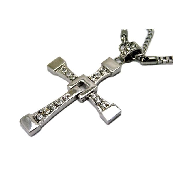 Fast And Furious Dominic-Type Cross Necklace, Big Size, Made of Surgical Stainless Steel