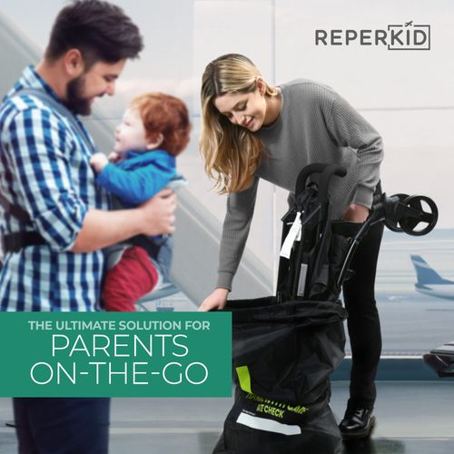 reperkid Essential Baby Travel - Umbrella Stroller Bag for Airplane Gate Check - Water-Resistant, Durable with Shoulder Straps for Hassle-Free Airport Travel