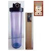 Big Fat 20" Clear Whole House Water Filter System (1"Port) +Bracket + Filter