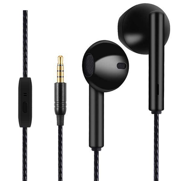 GAMURRY In-Ear Headphones with Cable, Stereo Bass Earphones, with Microphone Function and Noise Reduction, Tangle-Free Cable, 3.5 mm Headphones, for Galaxy, Huawei, MP3 and Other Audio Devices etc