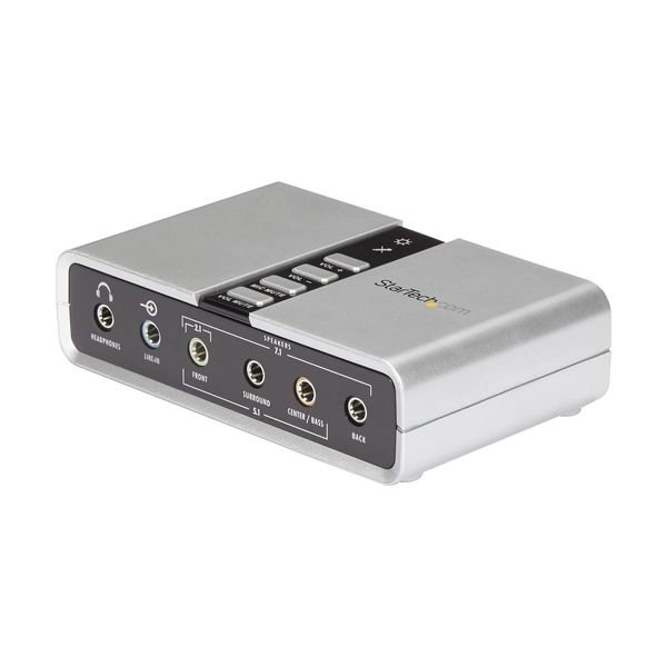 StarTech.com 7.1 USB Sound Card - External Sound Card for Laptop with SPDIF D...