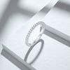 925 Sterling Silver CZ Stackable Statement Ring Eternity Bands for Women