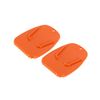INFINAUTO 2pcs Motorcycle Kickstand Support Pad Side Stand Pad Orange Stylish Design