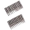 Tips Stainless Steel Tubes Kits, 22pcs Assorted Stainless Steel Tip Kit with 1 pc Stainless Steel Machine Tube Handle Grips,Cleaning Brush(without Allen Wrench)