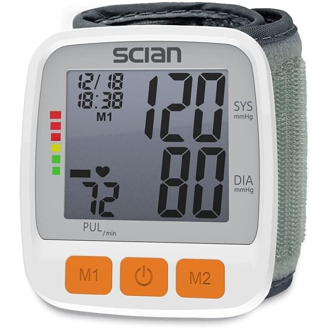 Scian LCD Digital Wrist Blood Pressure Monitor Automatic Machine Tester BP Cuff