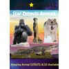 STAR CUTOUTS Chimpanzee Single Face Mask l Jungle Party