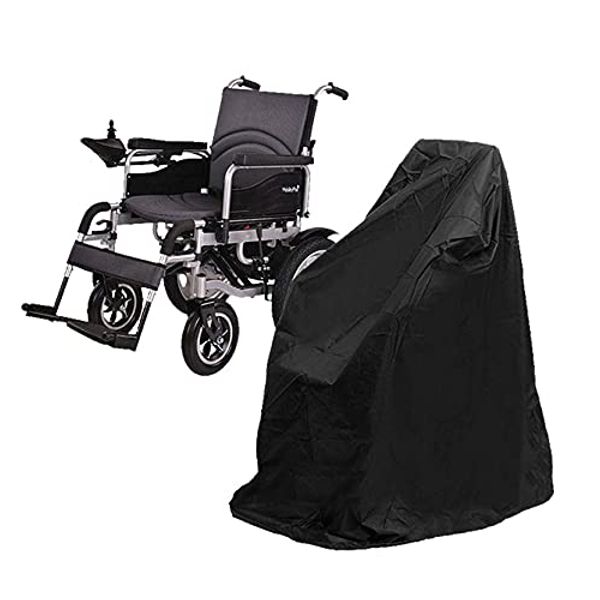 Wheelchair Cover Outdoor Waterproof Electric Wheelchair Cover Wheelchair Cover Storage Cover Car Cover Waterproof Thick and Durable (45.3 x 29.5 x 51.2 inches (115 x 75 x 130 cm) (Black)