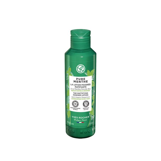 Yves Rocher Pudralı Tonik - Karma ve Yağlı Cilt/Pure Menthe Anında Matlaştırıcı - Prebiyotik & Glikolik Asit 150 ml