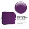 kwmobile Neoprene e-Reader Pouch Size 6,8-7" eReader - Universal eBook Sleeve Case with Zipper - Violet