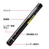 Sanwa Supply LP-RD315BK Red Laser Pointer