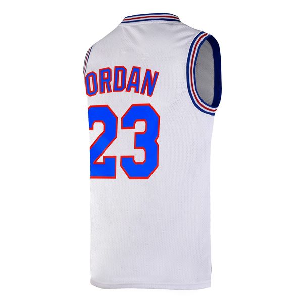 OTHERCRAZY Youth Basketball Jersey #23 Space Movie Jersey for Kids Shirts (White, Large)