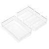 Sorbus Clear Drawer Organizer Set for Office Storage (4-Piece)