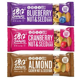  180 Snacks Skinny Almond and Rice Bar with Himalayan Salt 2  Pack (Fig & Apples) : Grocery & Gourmet Food