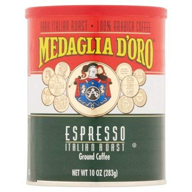 Medaglia D Oro, Caffe Espresso Can Ground, 10-Ounce (6 Pack)