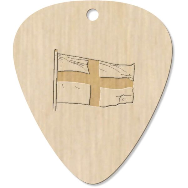 7 x 'England Flag' Guitar Picks/Pendants (GP00015451)