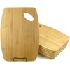 12pc Bulk Plain 15x11" Bamboo Serving Tray Charcuterie Platter Cutting Board Set
