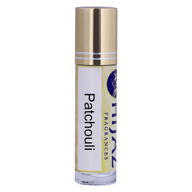 Hijaz Patchouli Fragrance Unisex Alcohol Scented Free Body Oil 1/3 oz Roll on Bottle