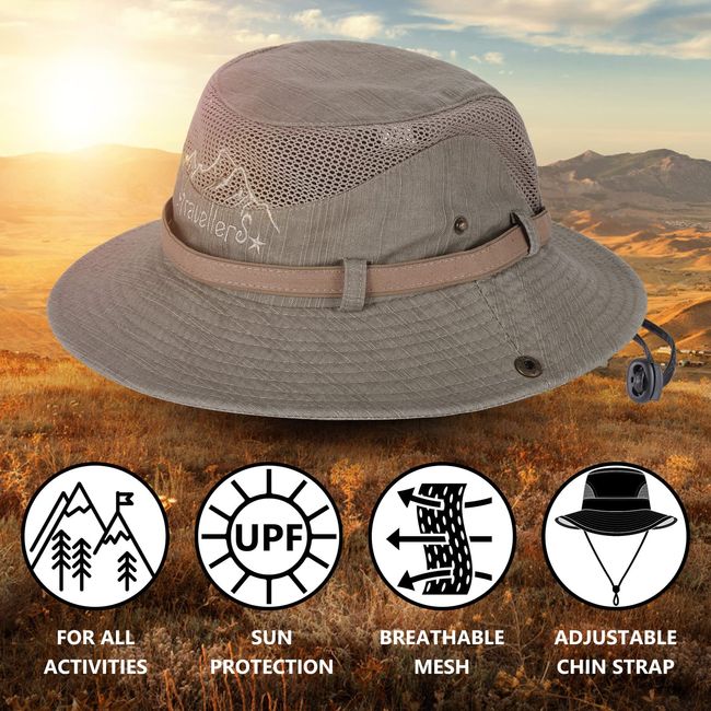 Foldable Super Wide Brim Fishing Bucket Safari Upf 50+ Sun Protect Hat -  China Sun Protect Hat and Sun Protect Cap price