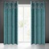 shumee Velvet Curtain with Ruffle 140 cm x 250 cm