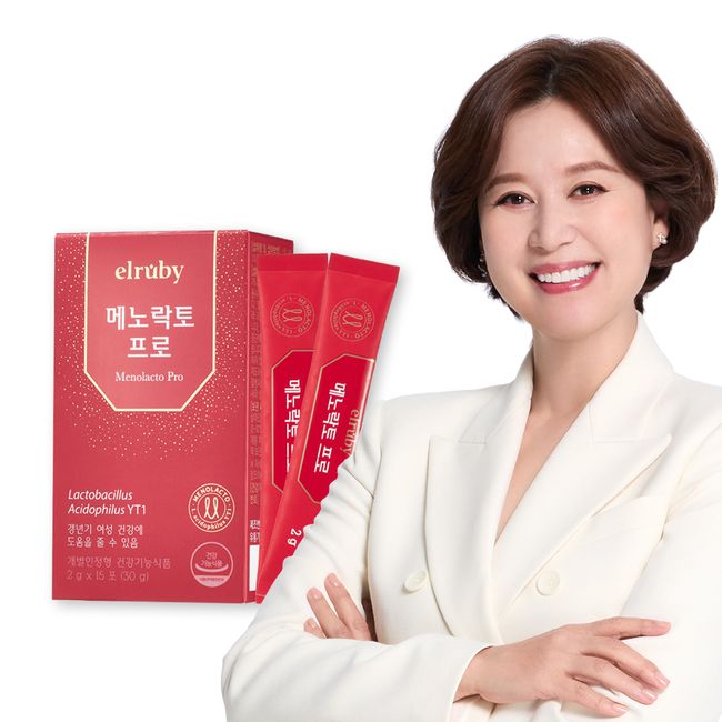 Huons Menopausal Lactobacillus YT1 Elubi Menolacto Pro Powder 15 days&#39; supply, 1 box of 15 packets