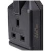 Masterplug Heavy Duty Single Socket Trailing Socket, without Plug and Cable, Black