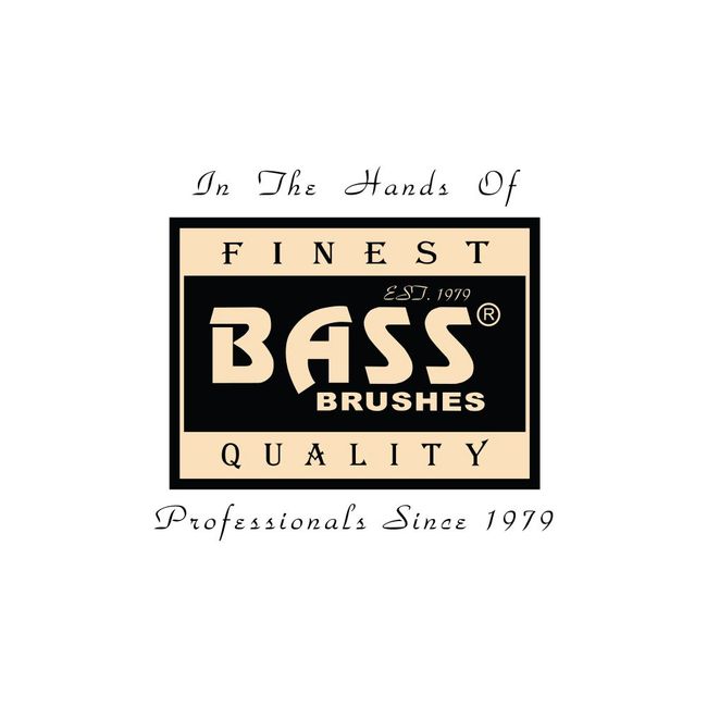 Bass 81 Dark Bamboo  Oval Style Body Brush with Natural Bristles