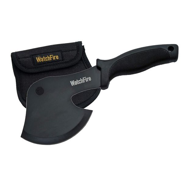 WatchFire 10” Black Camping/Survival Axe-Head Hatchet with Nylon Sheath (210921)