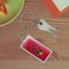 GRAPHICS & MORE Rectangle Illinois State Primary Logo Keychain in Chrome Plated Metal