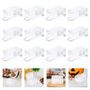 Toddmomy 12Pcs Mini Clear Suitcase Candy Boxes, Transparent Gift Boxes for Wedding Party Decorations, White