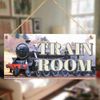 Train Room Sign - Model Steam Train Wooden Plaque