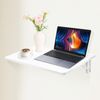Lidhujnk Wall Mounted Floating Folding Table, Floating Desk 60x40cm Wall Mounted Foldable Table Durable PC Table Multi-Usage for Office Home Kitchen