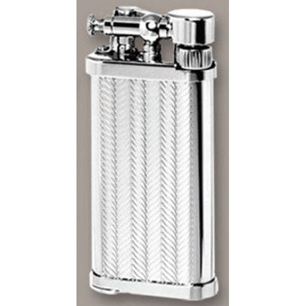 IM Corona Old Boy Silver Herringbone Pipe Lighter