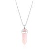 Philip Jones Rose Quartz Genuine Gemstone Necklace