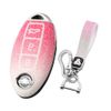 Mad Max Nissan Ecstasy Diamond TYPE A 3 Button TPU Soft Smart Key Case, Pink