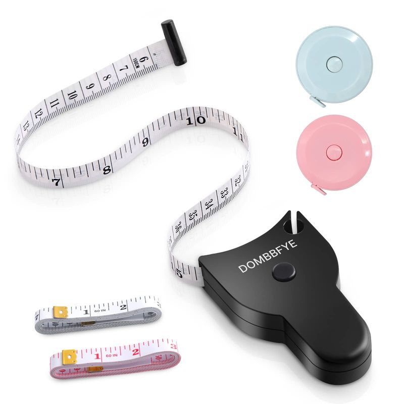 5 Pieces Body Tape Measure Body Measuring Tape Weight Loss, Retractable ...